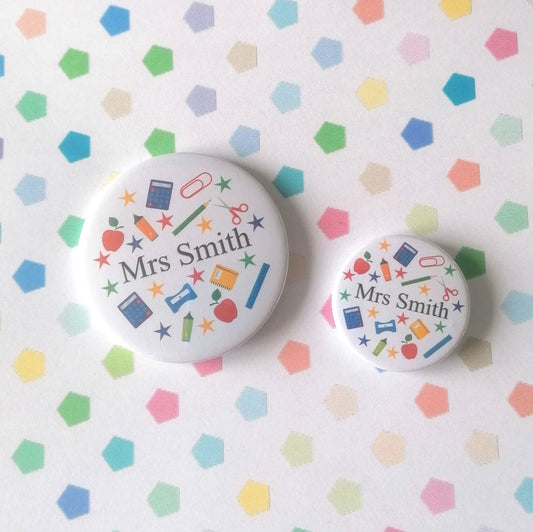 TEACHER - PERSONALISABLE - MAGNET/BADGE/KEYRING