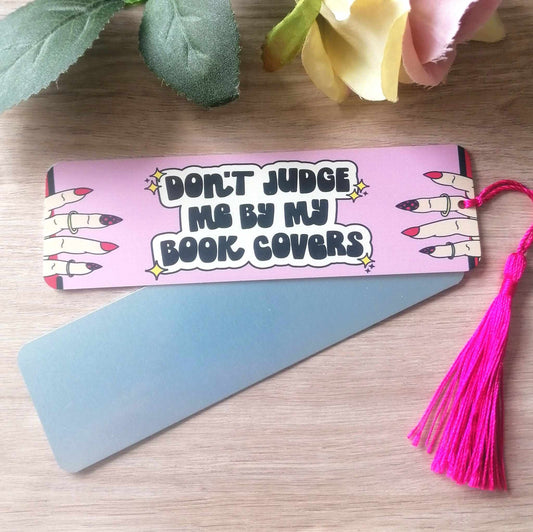 Bookmark - don't judge me - aluminium