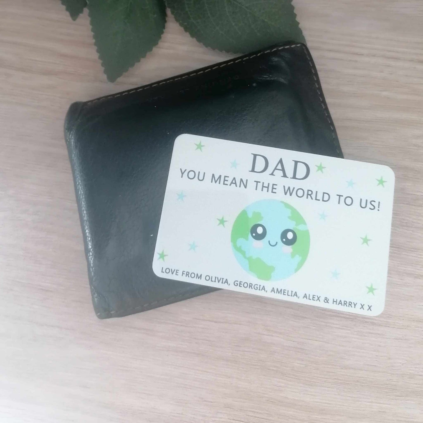 Dad you are the world wallet card - personalised