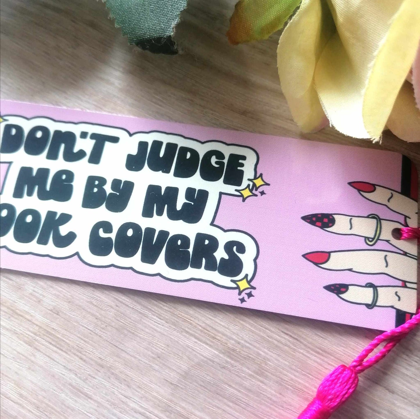 Bookmark - don't judge me - aluminium