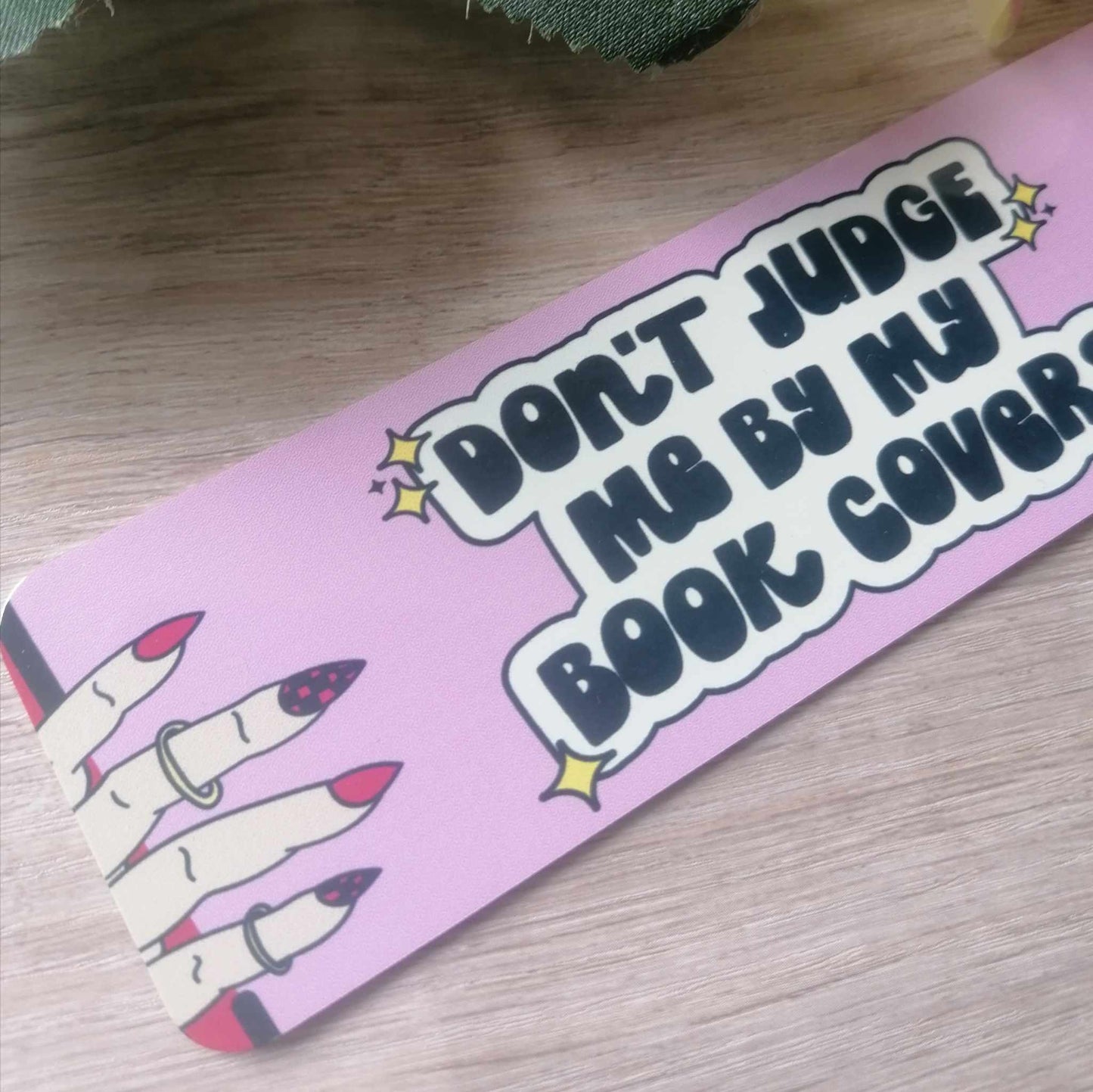 Bookmark - don't judge me - aluminium