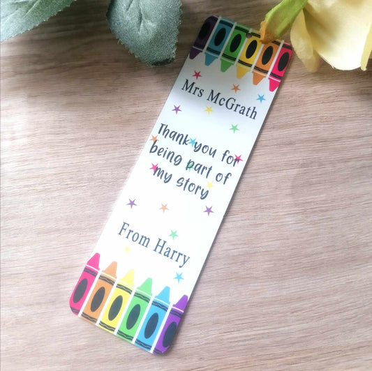 Teacher bookmark - PART OF MY STORY - personalised