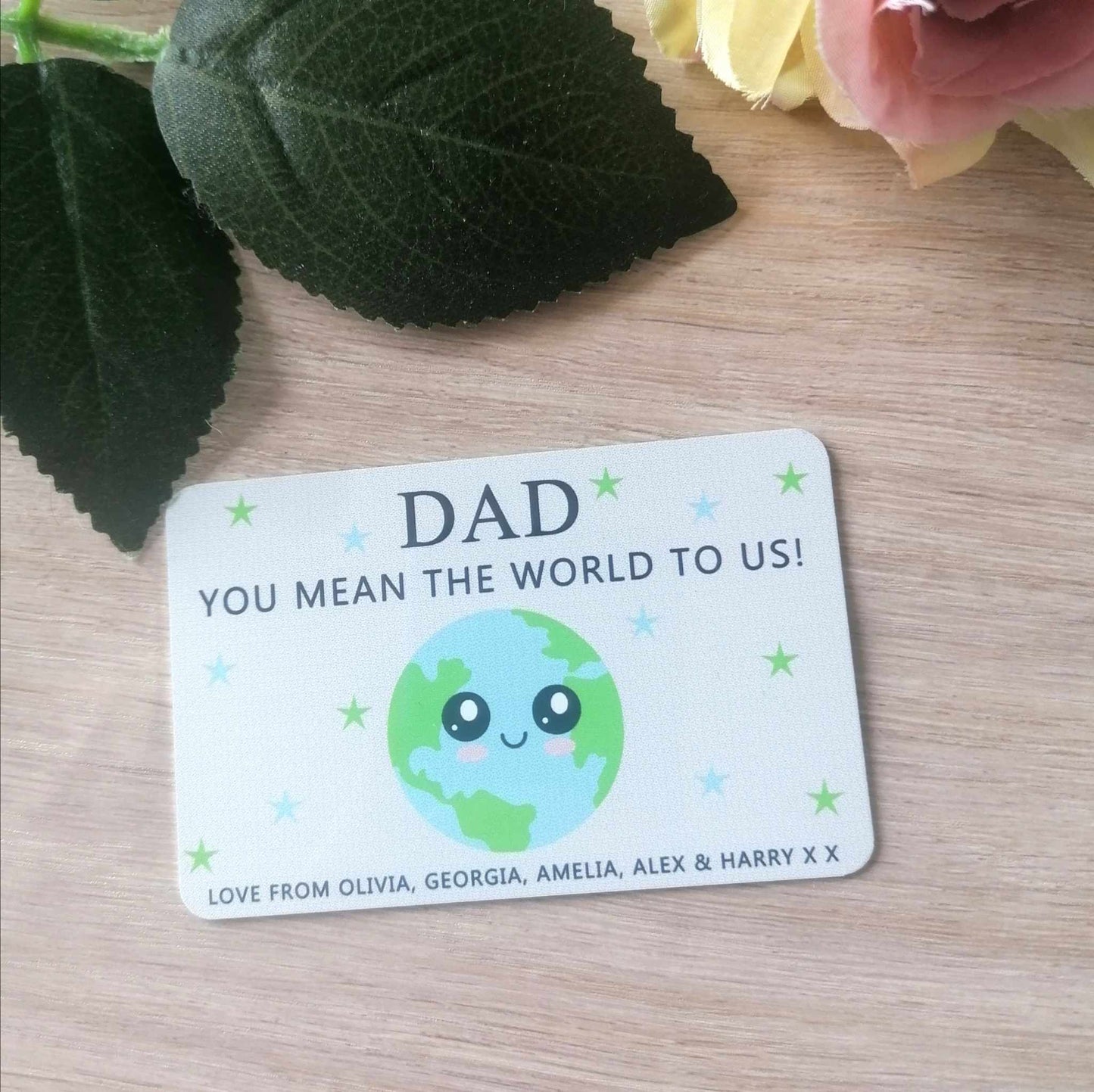 Dad you are the world wallet card - personalised