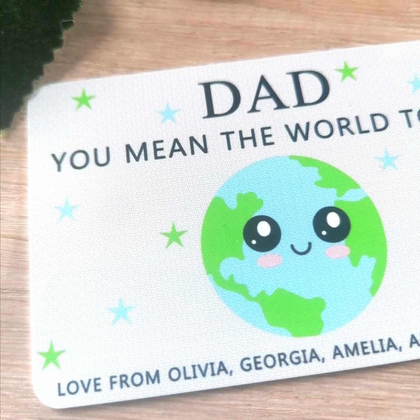 Dad you are the world wallet card - personalised