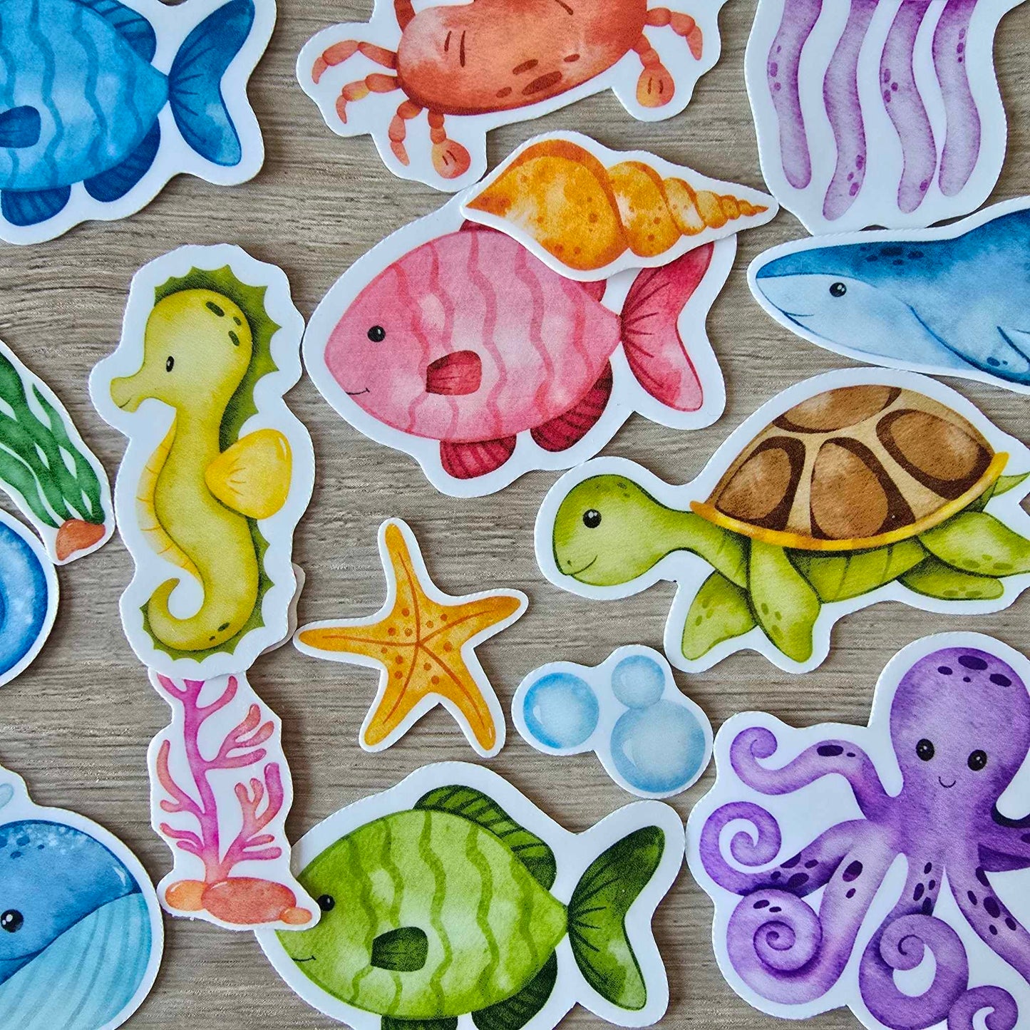 UNDER THE SEA STICKER SET X 20