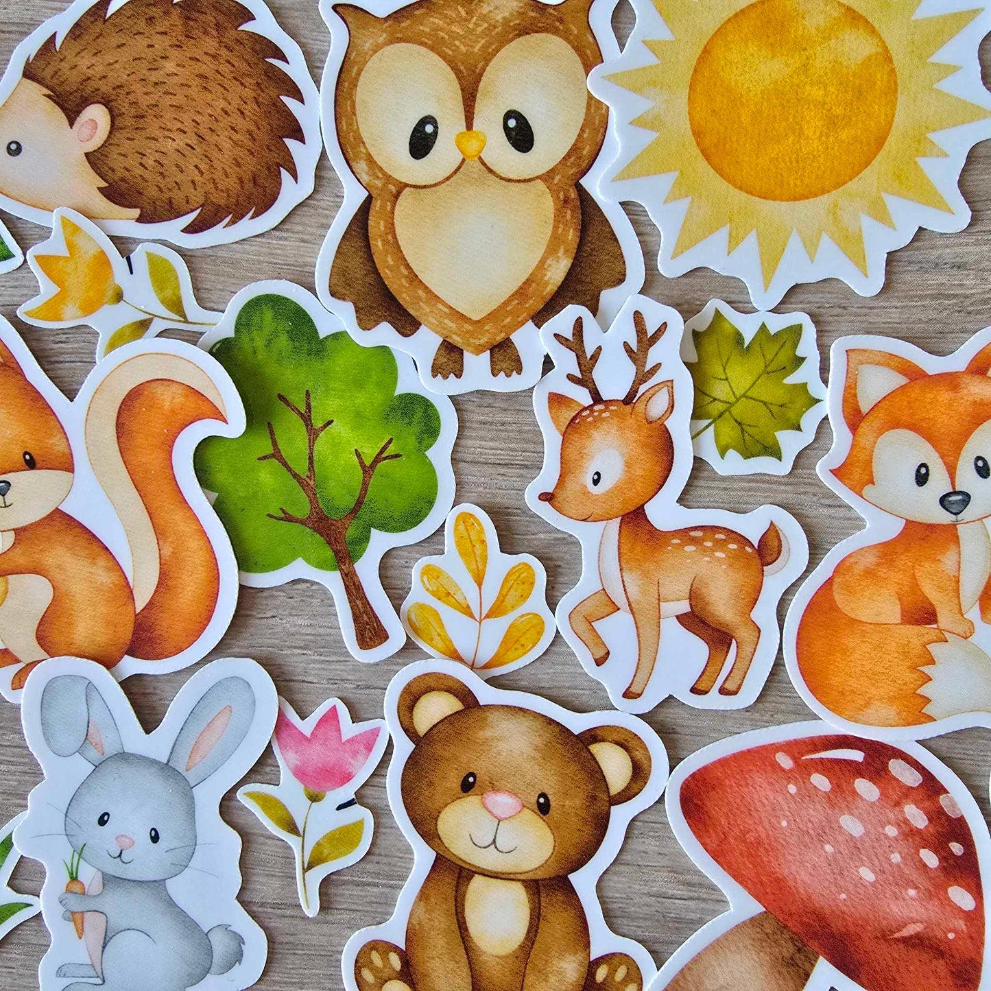 WOODLAND STICKER SET X 22