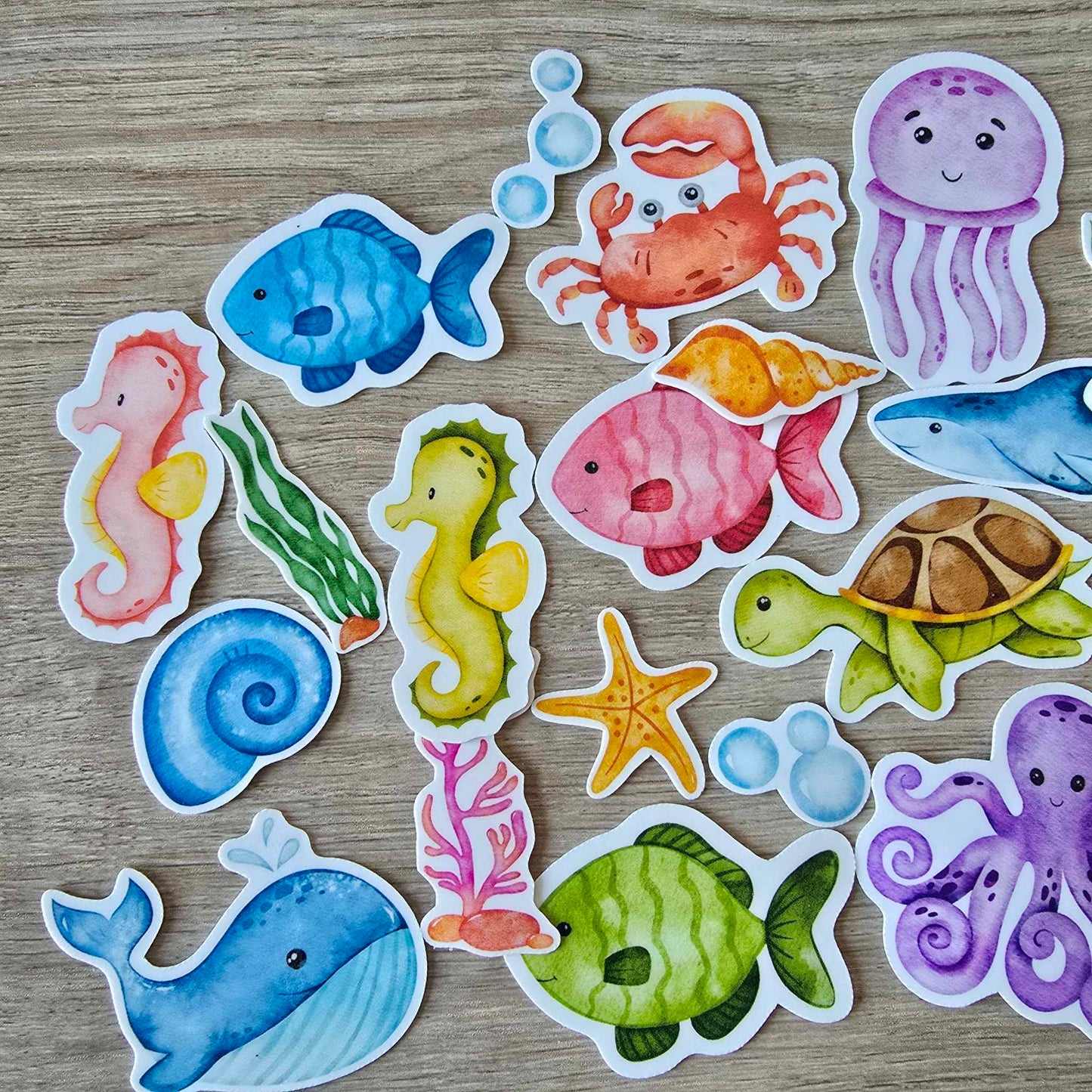 UNDER THE SEA STICKER SET X 20