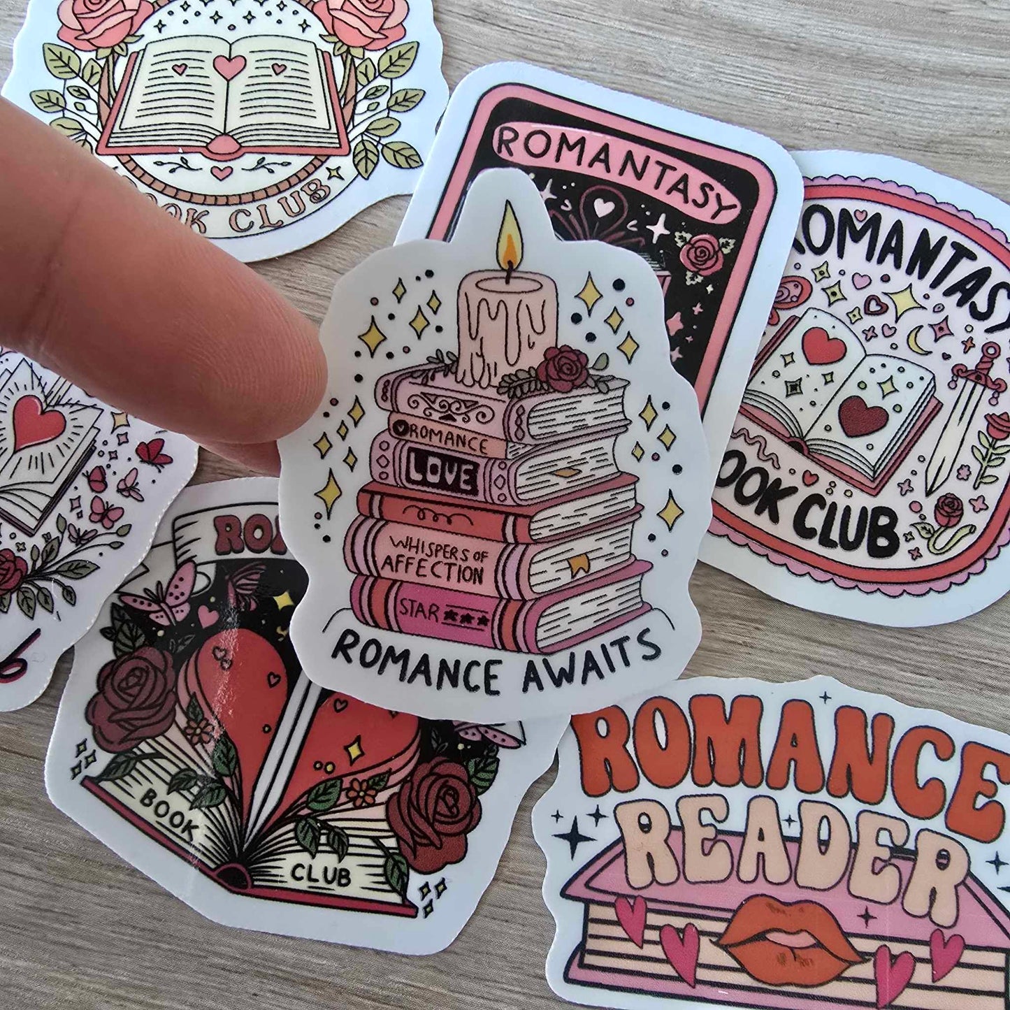 BOOKISH ROMANTASY STICKERS X 7