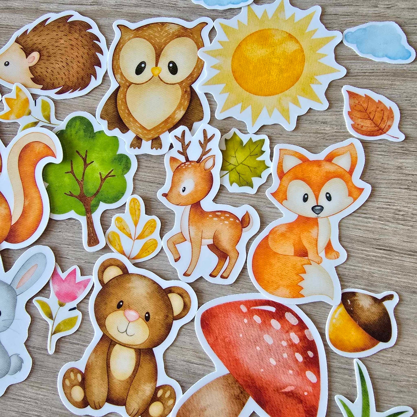 WOODLAND STICKER SET X 22