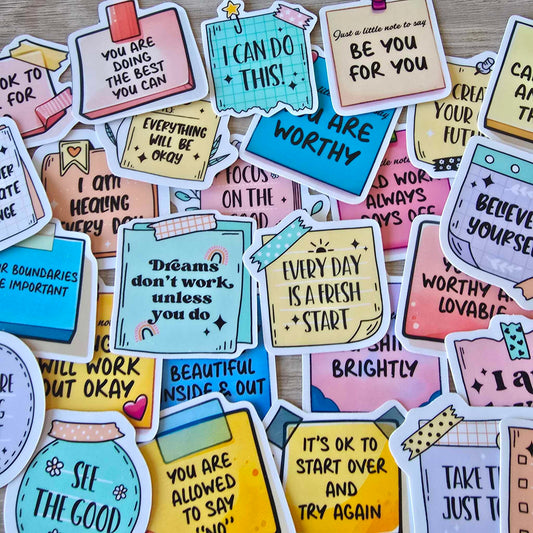 POSITIVE REMINDER/POST IT STICKERS