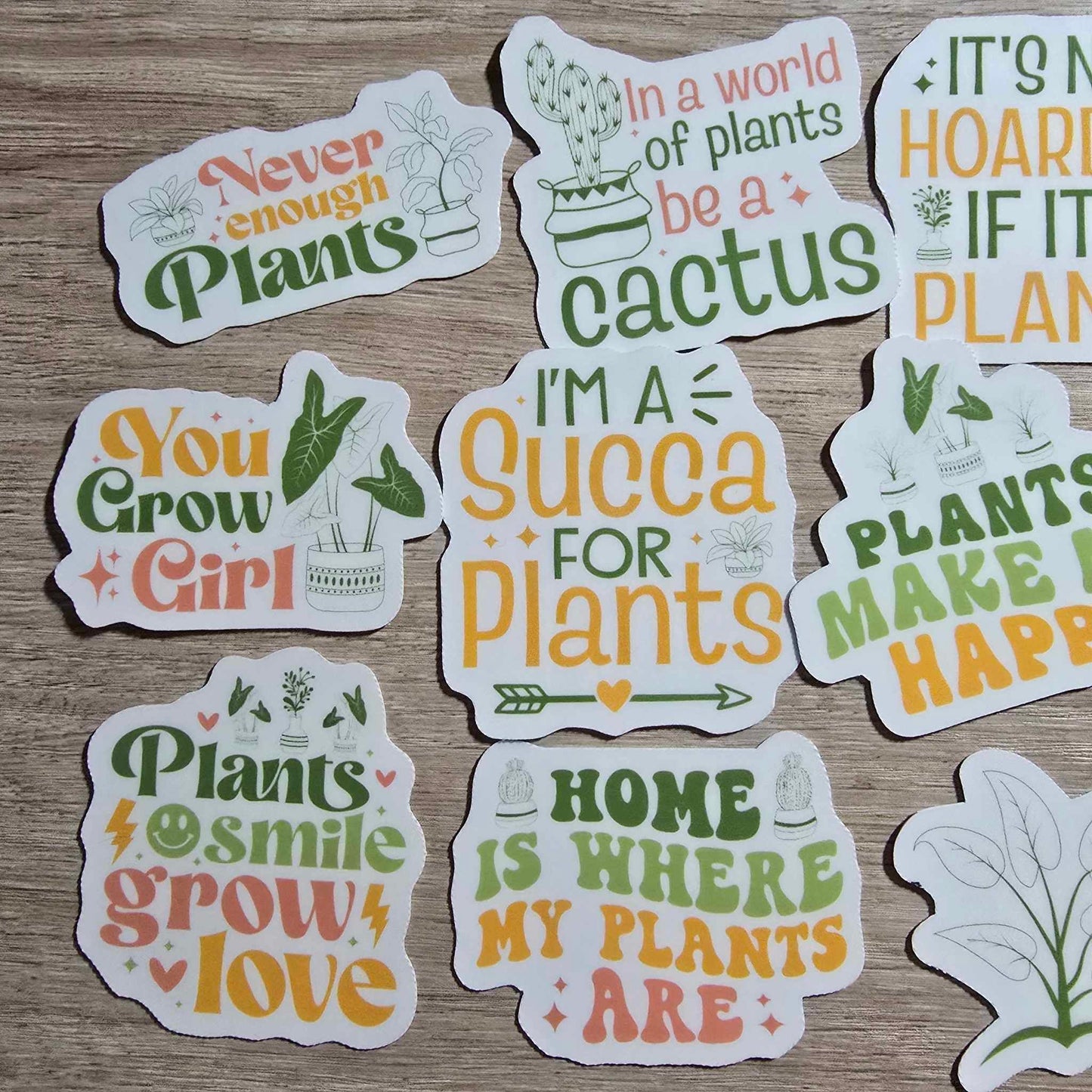 PLANT STICKERS X 10 - PLANT LOVER