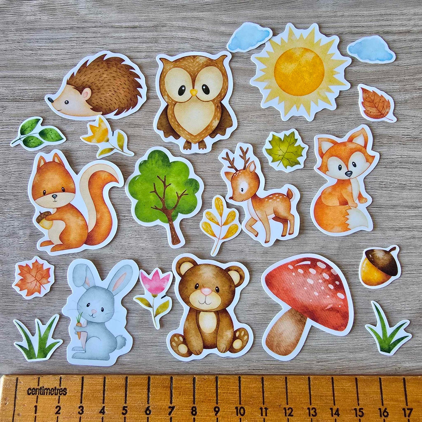 WOODLAND STICKER SET X 22