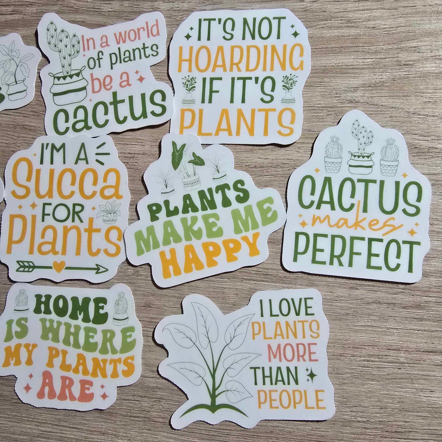 PLANT STICKERS X 10 - PLANT LOVER