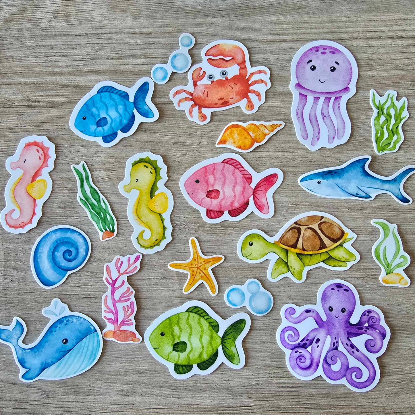 UNDER THE SEA STICKER SET X 20