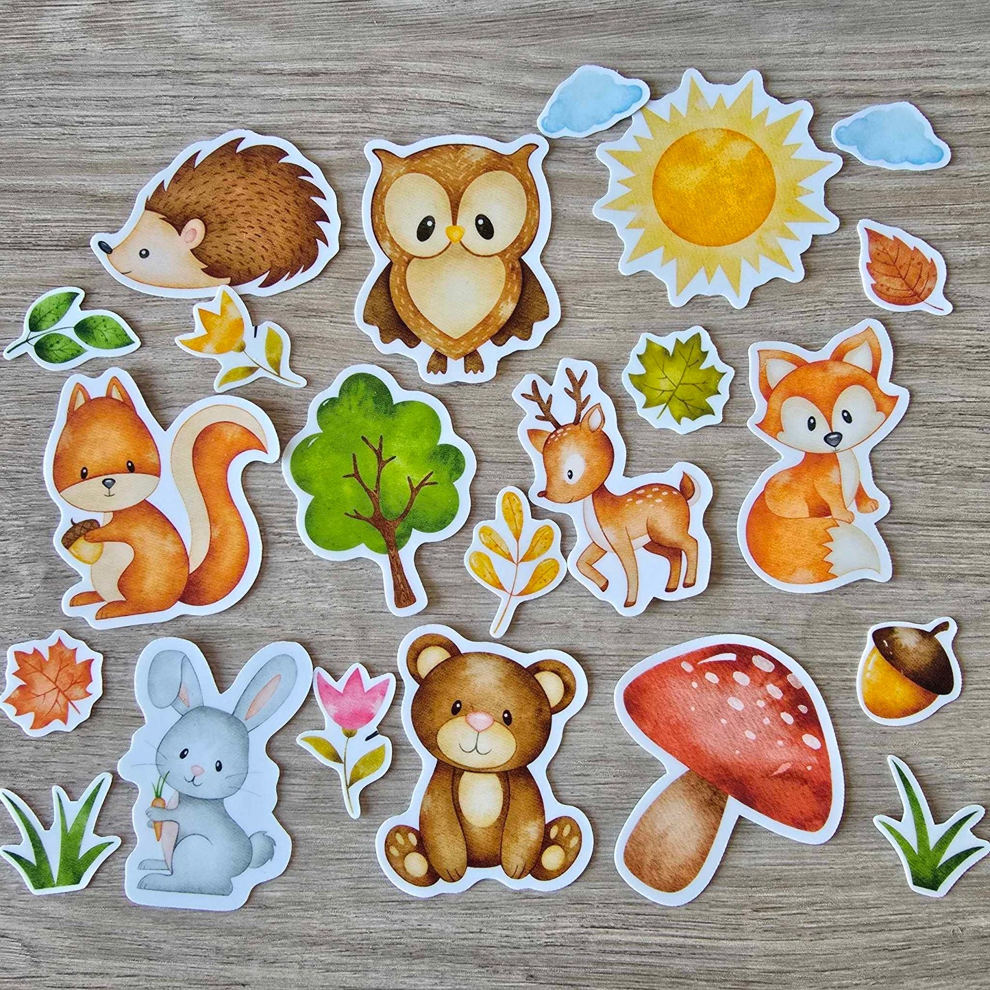 WOODLAND STICKER SET X 22