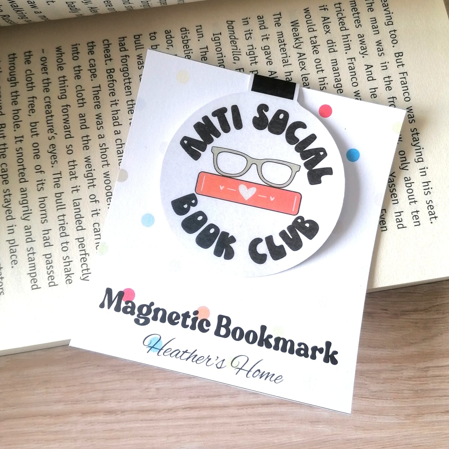 MAGNETIC BOOKMARK - ANTI SOCIAL CLUB