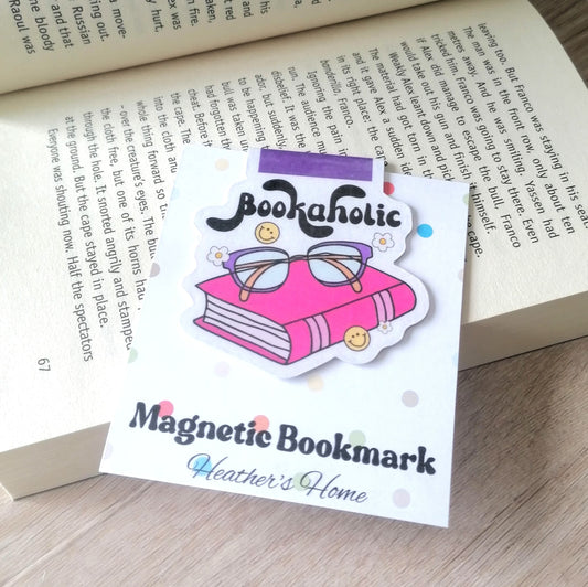 MAGNETIC BOOKMARK - BOOKAHOLIC