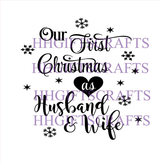 CHR 044 - OUR 1ST XMAS AS HUSBAND AND WIFE - FRAME VINYL