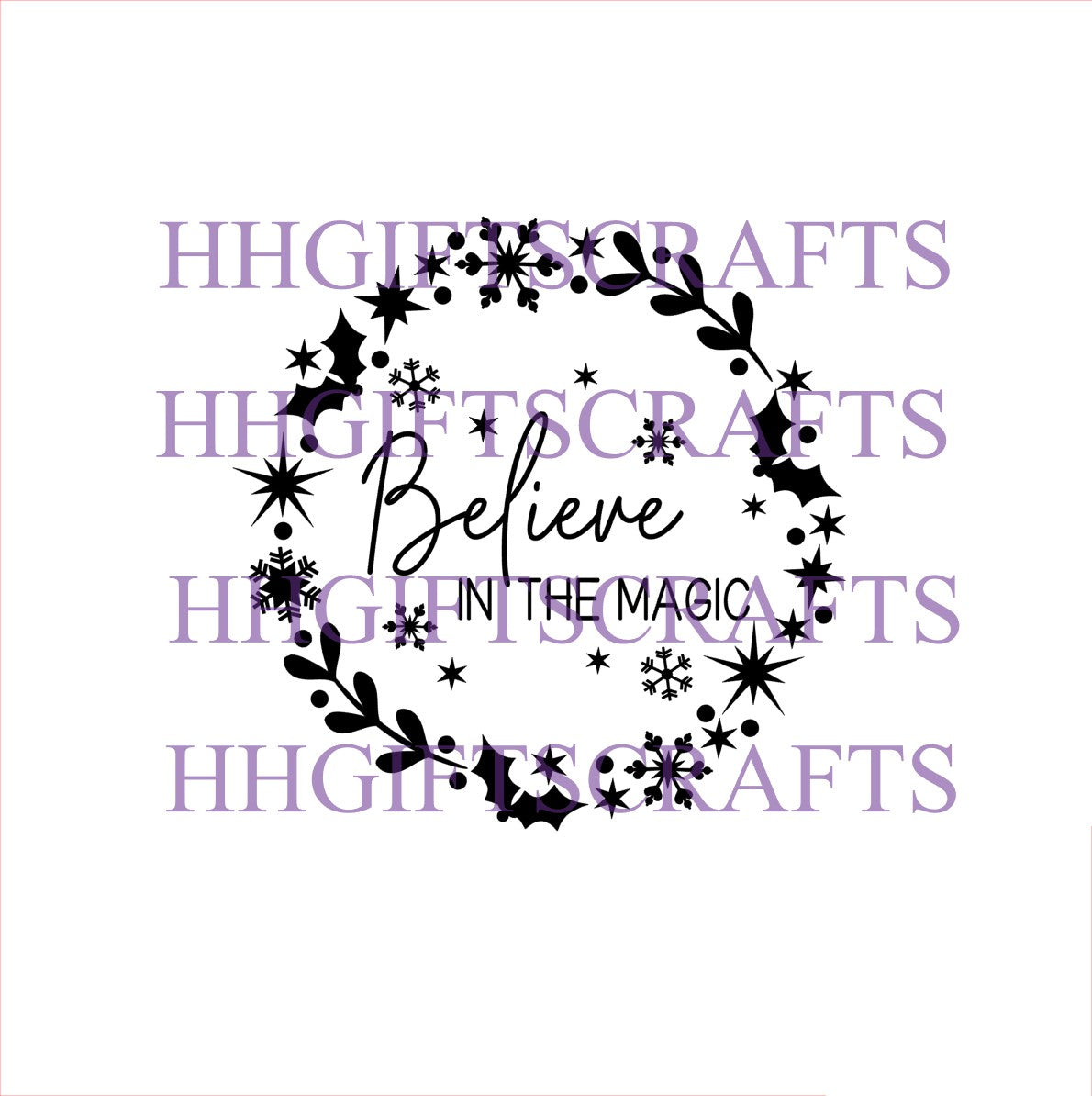 CHR 051 - BELIEVE IN THE MAGIC WREATH - FRAME VINYL