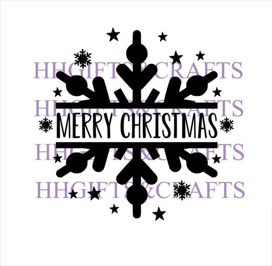 CHR 054 - MERRY CHRISTMAS - FRAME VINYL