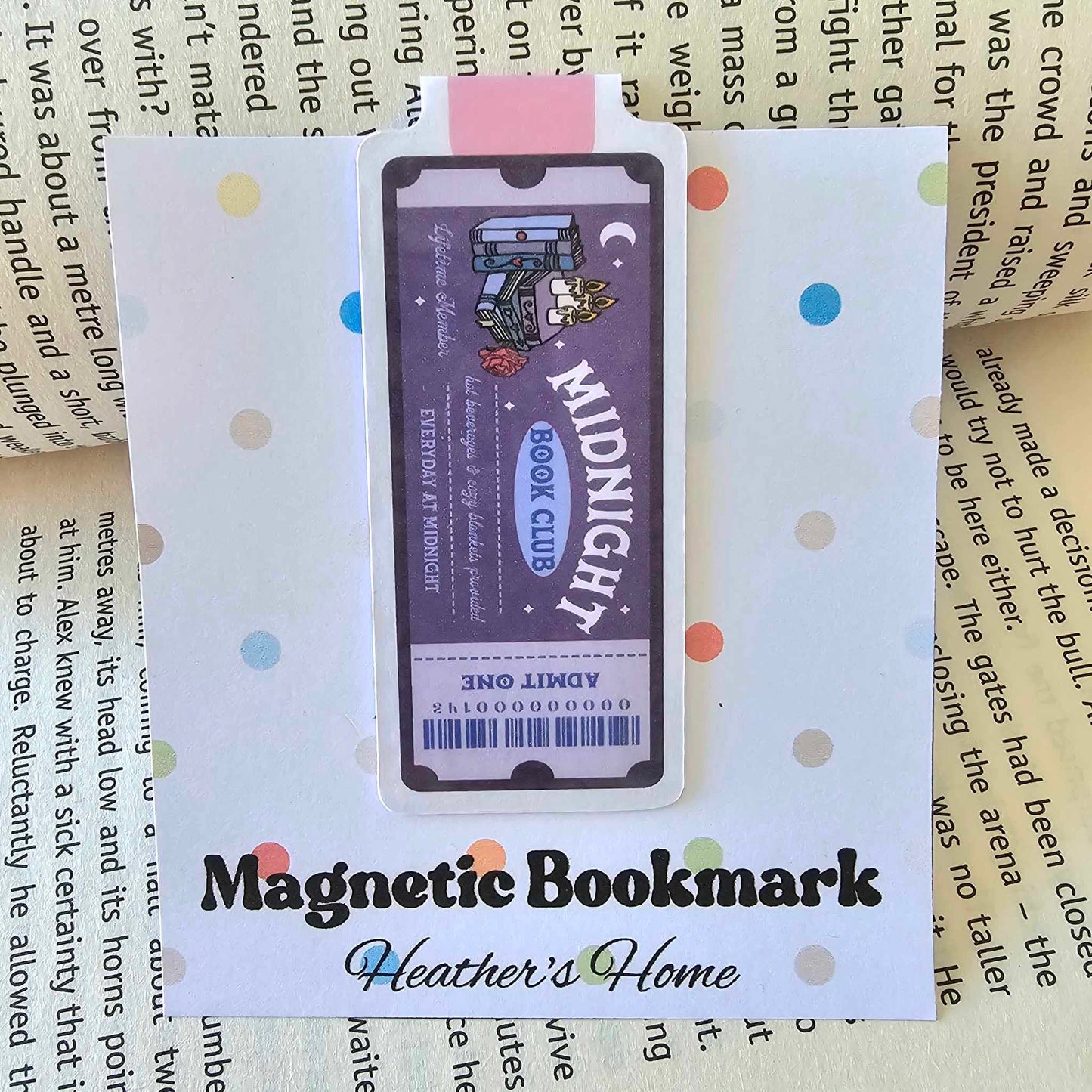 MAGNETIC BOOKMARK - MIDNIGHT BOOKCLUB