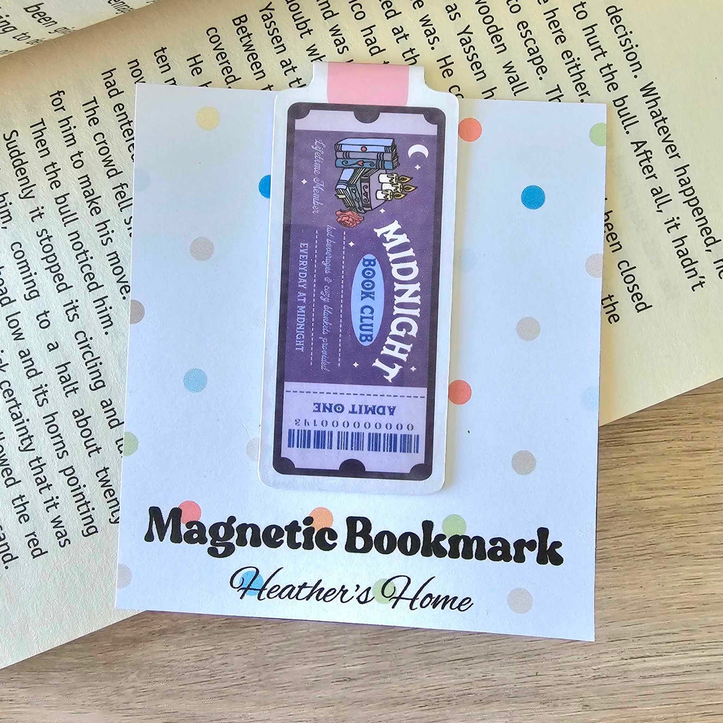 MAGNETIC BOOKMARK - MIDNIGHT BOOKCLUB