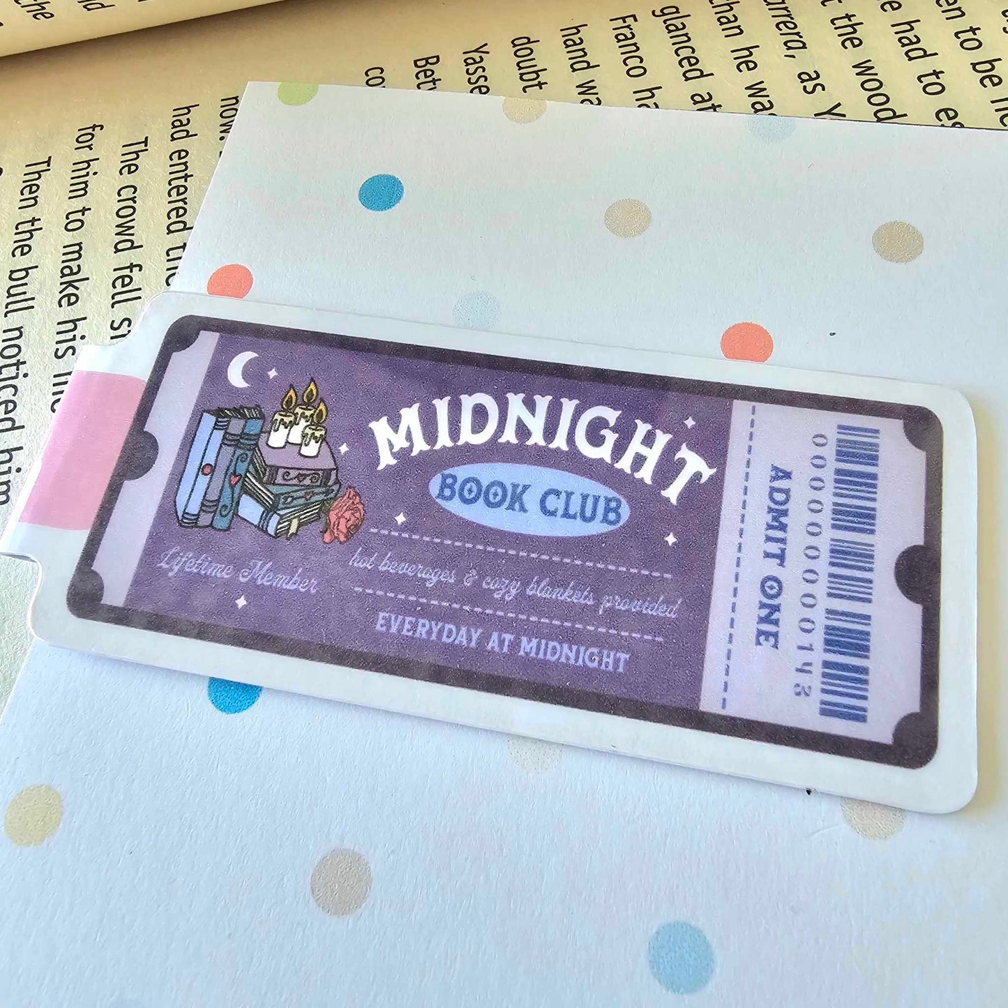 MAGNETIC BOOKMARK - MIDNIGHT BOOKCLUB