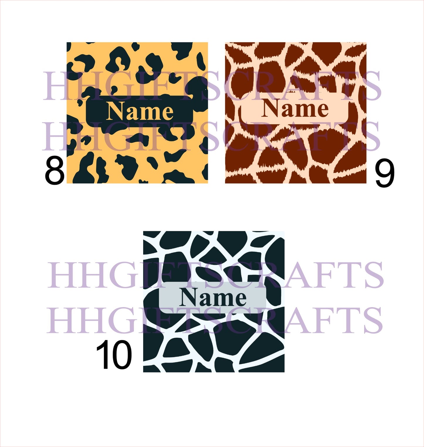 Personalised animal print