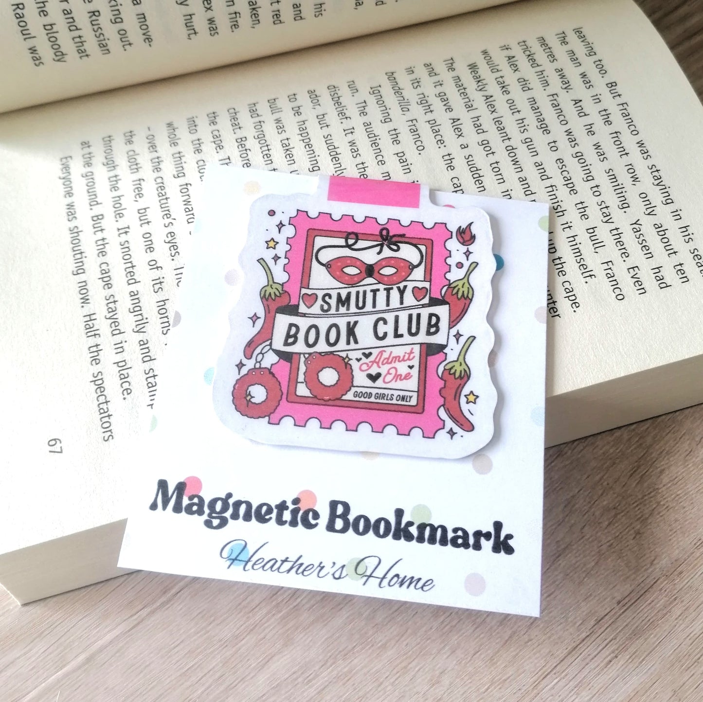 MAGNETIC BOOKMARK - SMUTTY BOOK CLUB