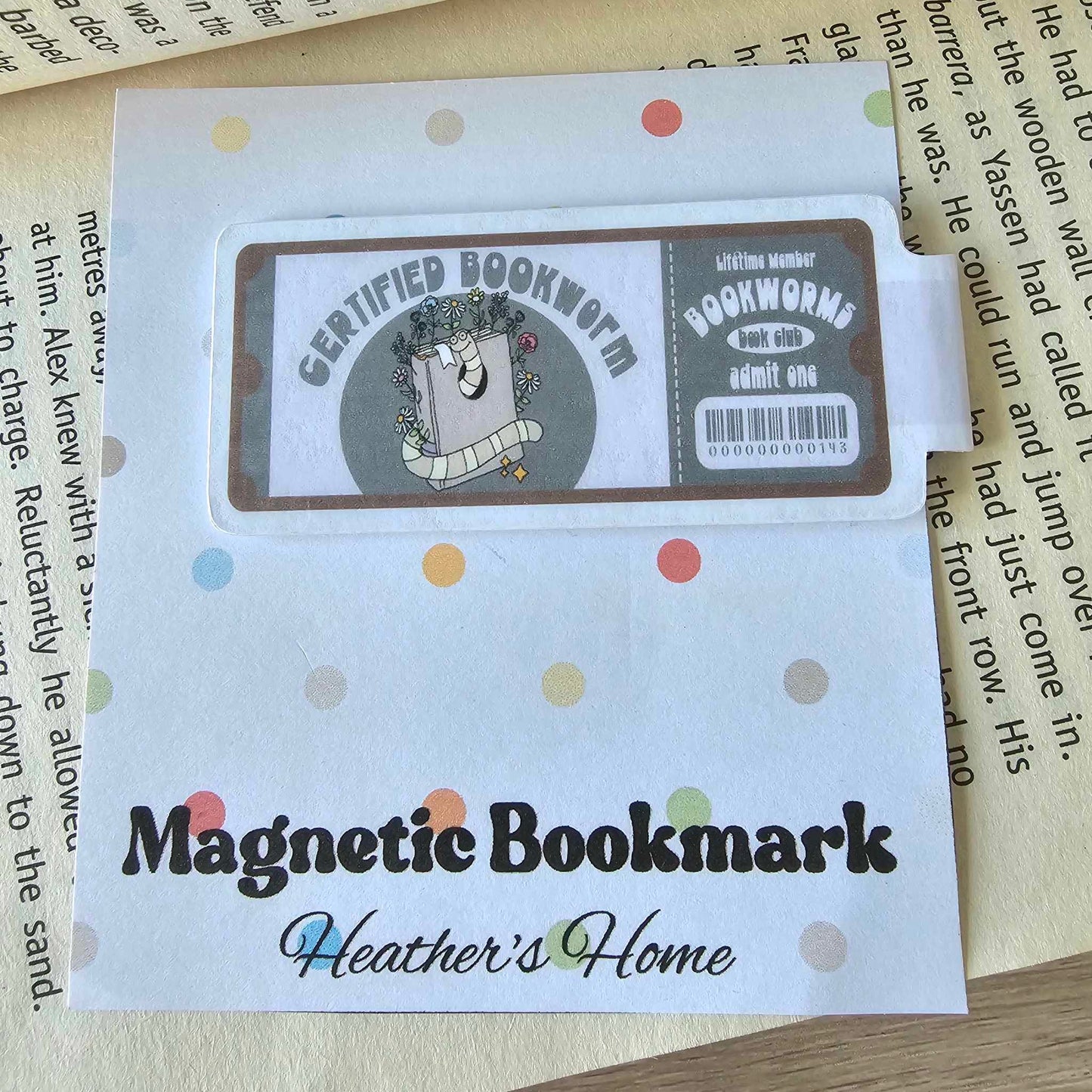 MAGNETIC BOOKMARK - CERTIFIED BOOKWORM