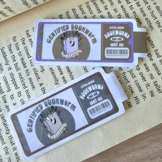 MAGNETIC BOOKMARK - CERTIFIED BOOKWORM