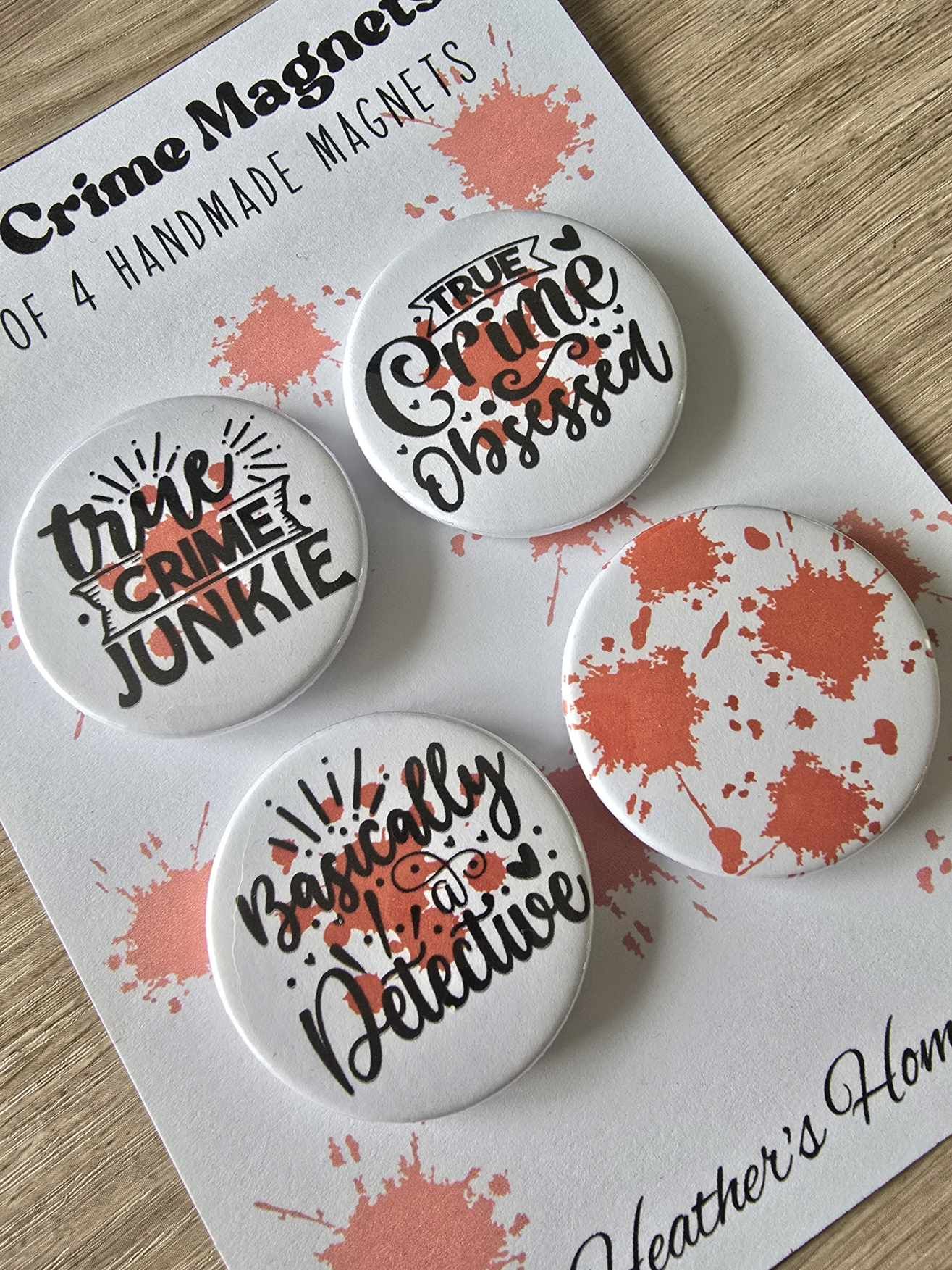 TRUE CRIME MINI MAGNET SET