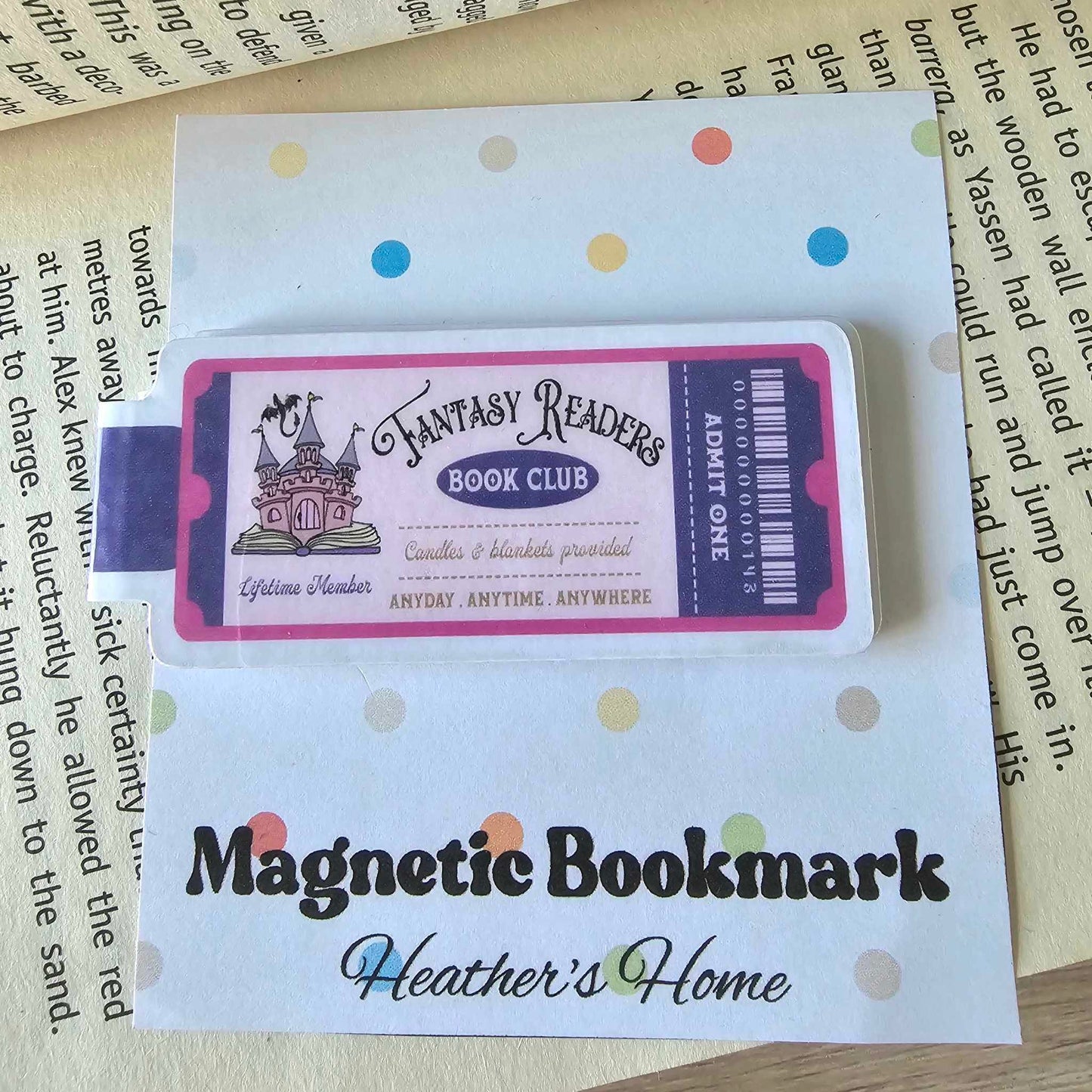 MAGNETIC BOOKMARK - FANTASY READERS BOOK CLUB