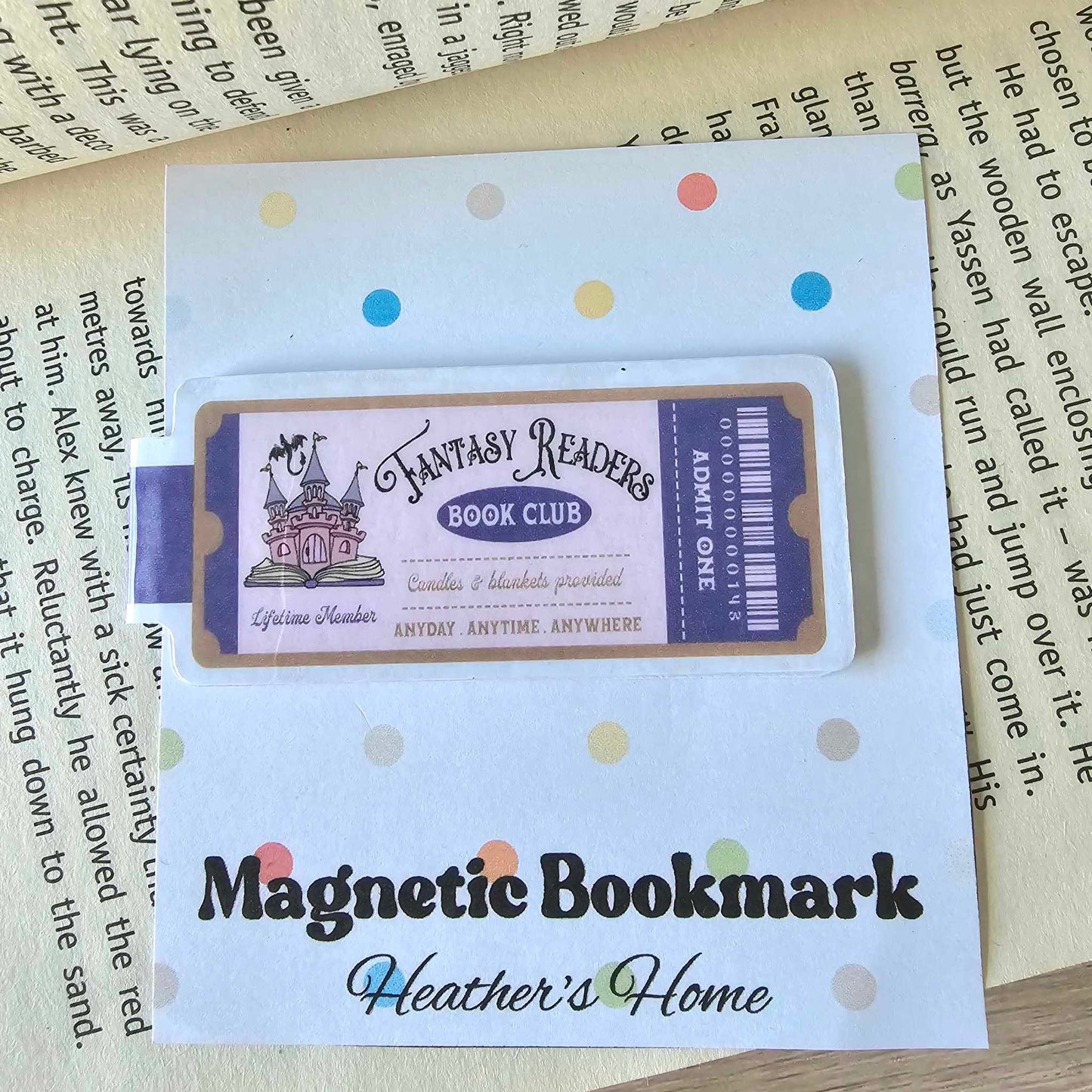 MAGNETIC BOOKMARK - FANTASY READERS BOOK CLUB