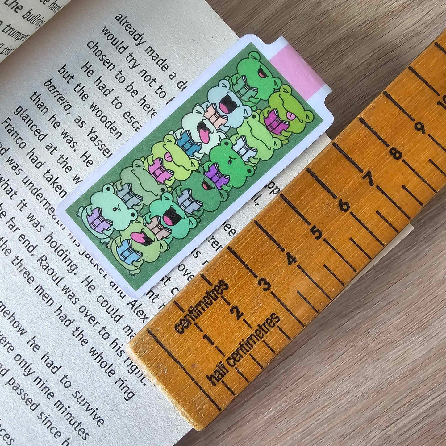 MAGNETIC BOOKMARK - FROGS