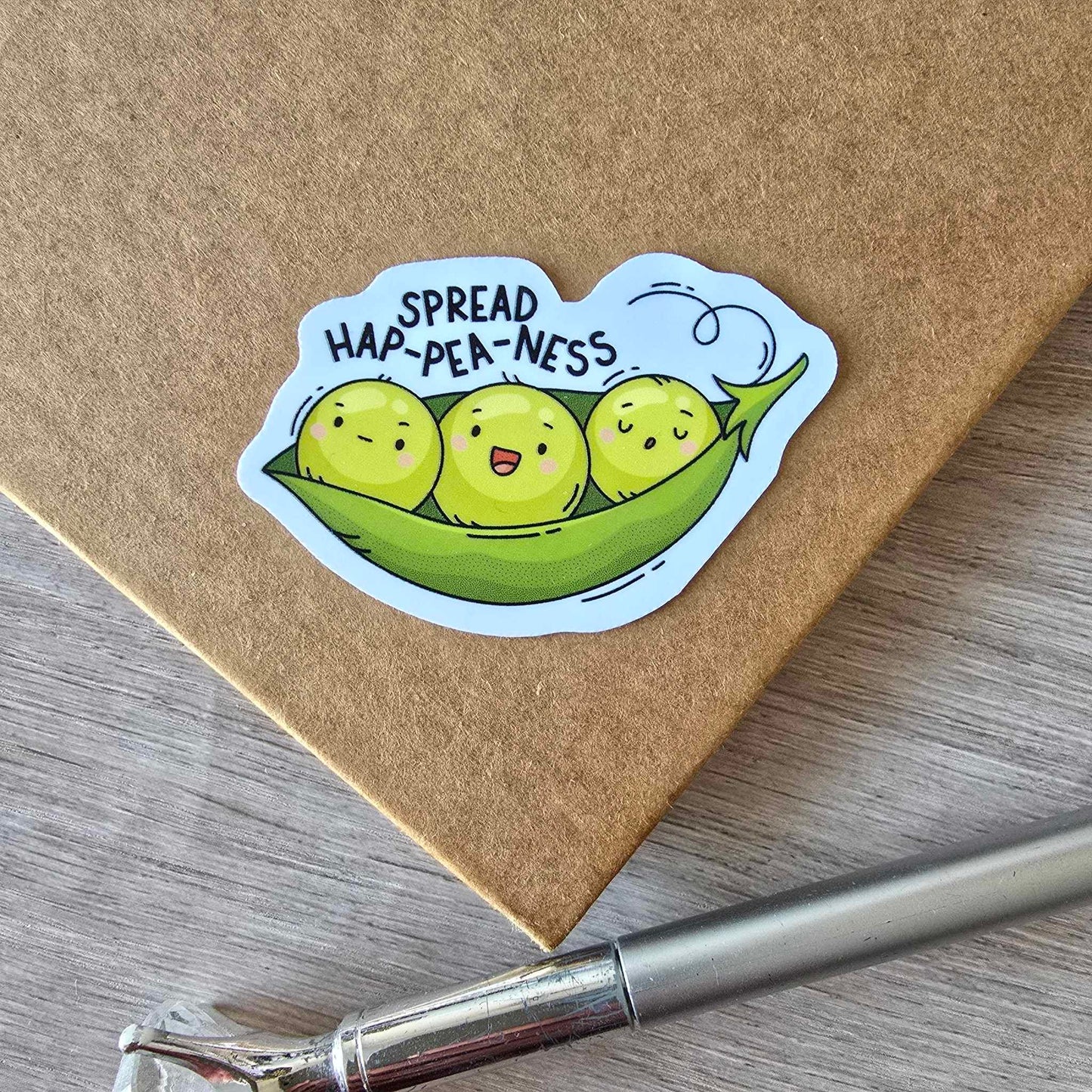 SPREAD HAP-PEA-NESS STICKER