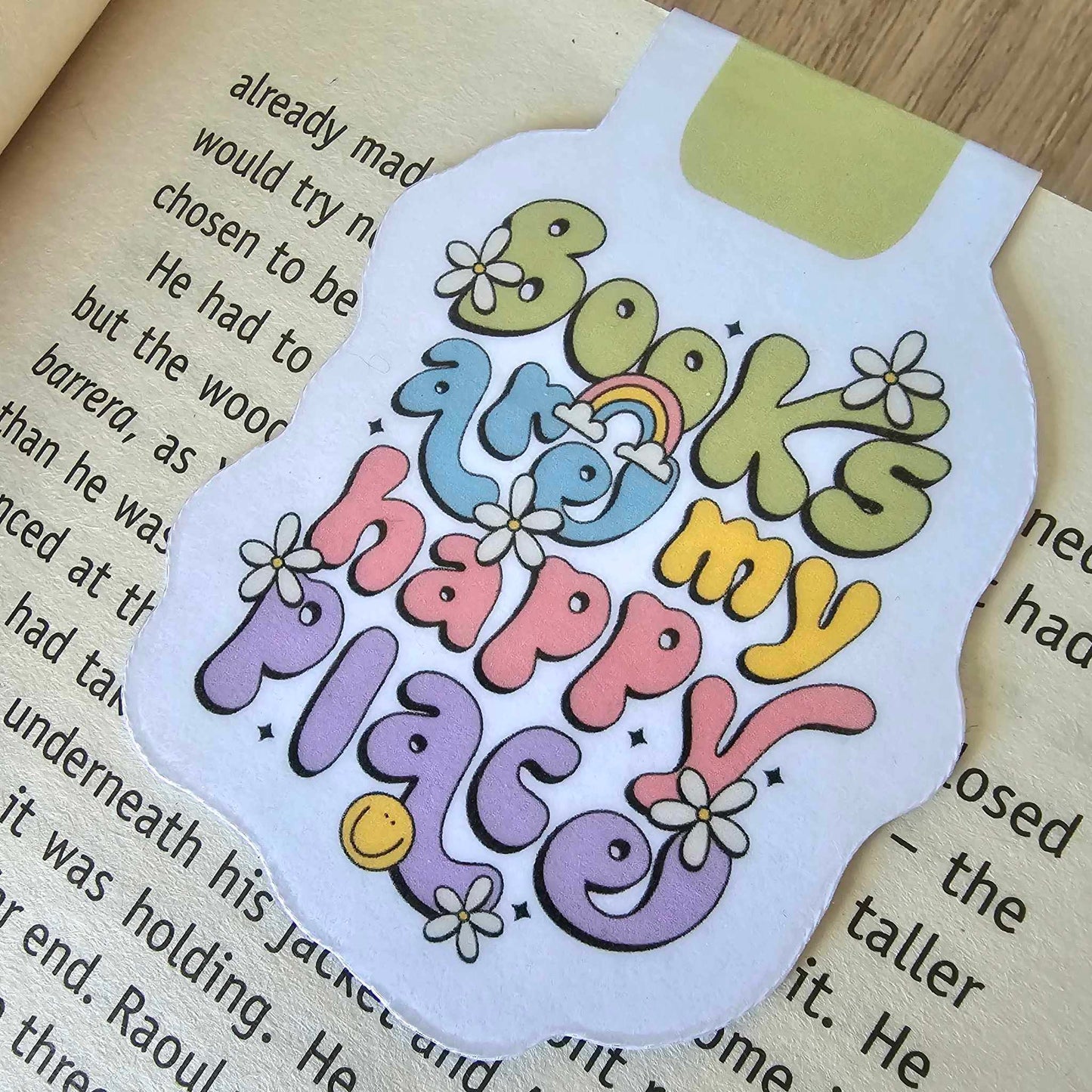 MAGNETIC BOOKMARK - BOOKS ARE MY HAPPY PLACE