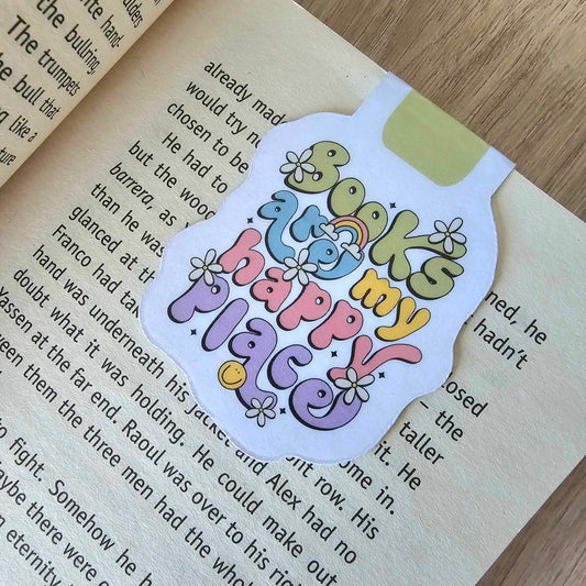 MAGNETIC BOOKMARK - BOOKS ARE MY HAPPY PLACE