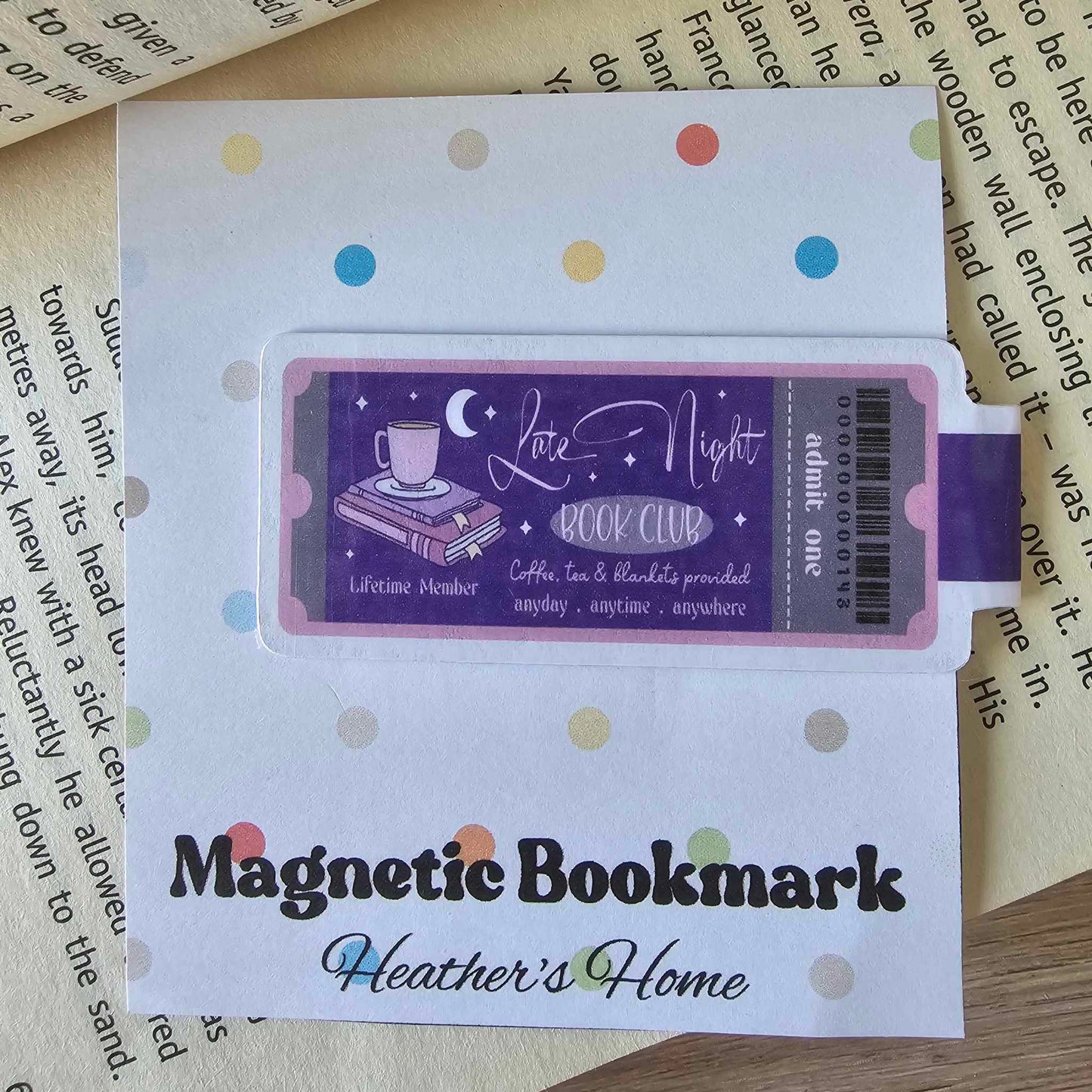 MAGNETIC BOOKMARK - LATE NIGHT BOOKCLUB