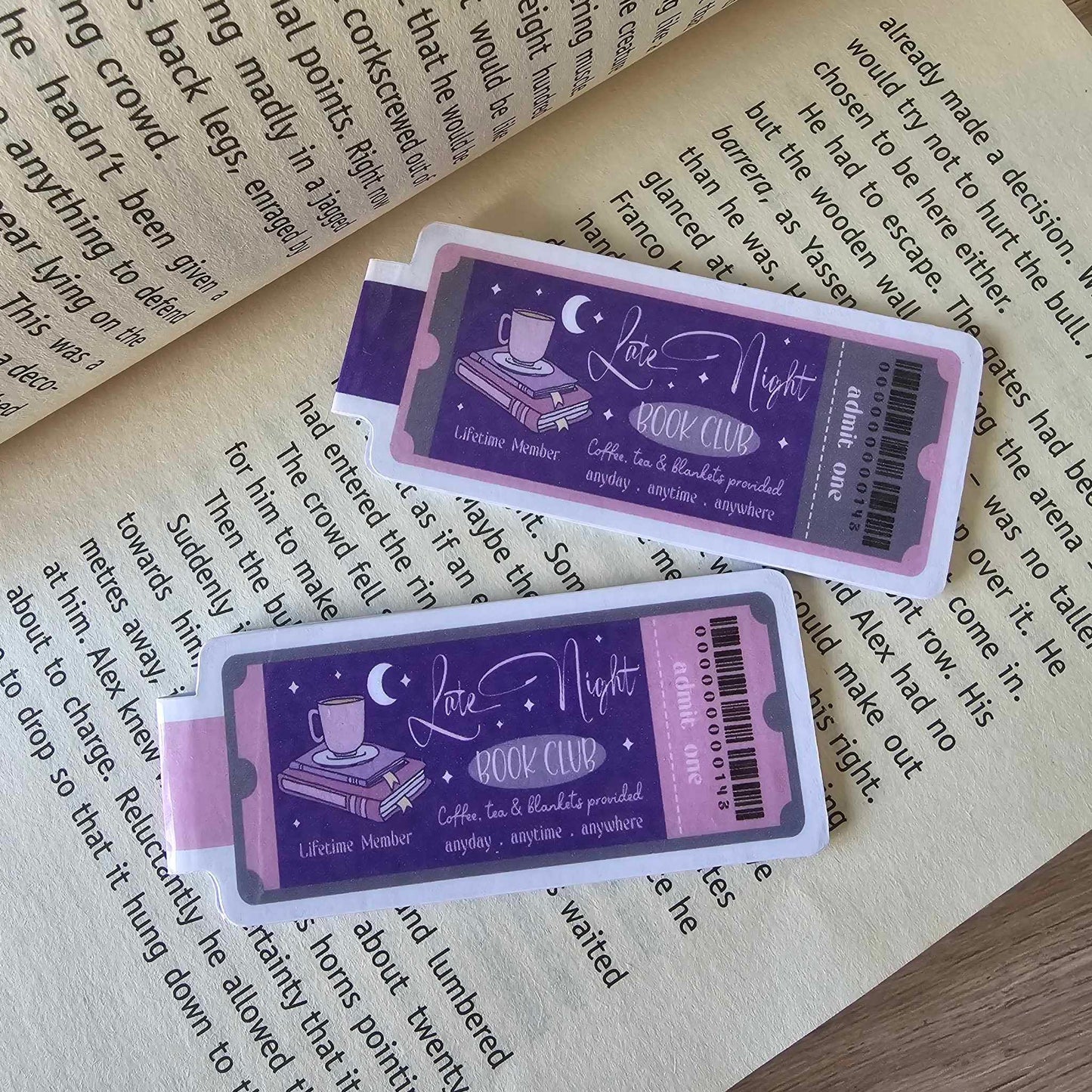 MAGNETIC BOOKMARK - LATE NIGHT BOOKCLUB