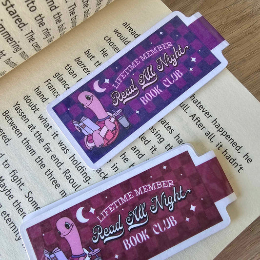 MAGNETIC BOOKMARK - READ ALL NIGHT BOOKCLUB