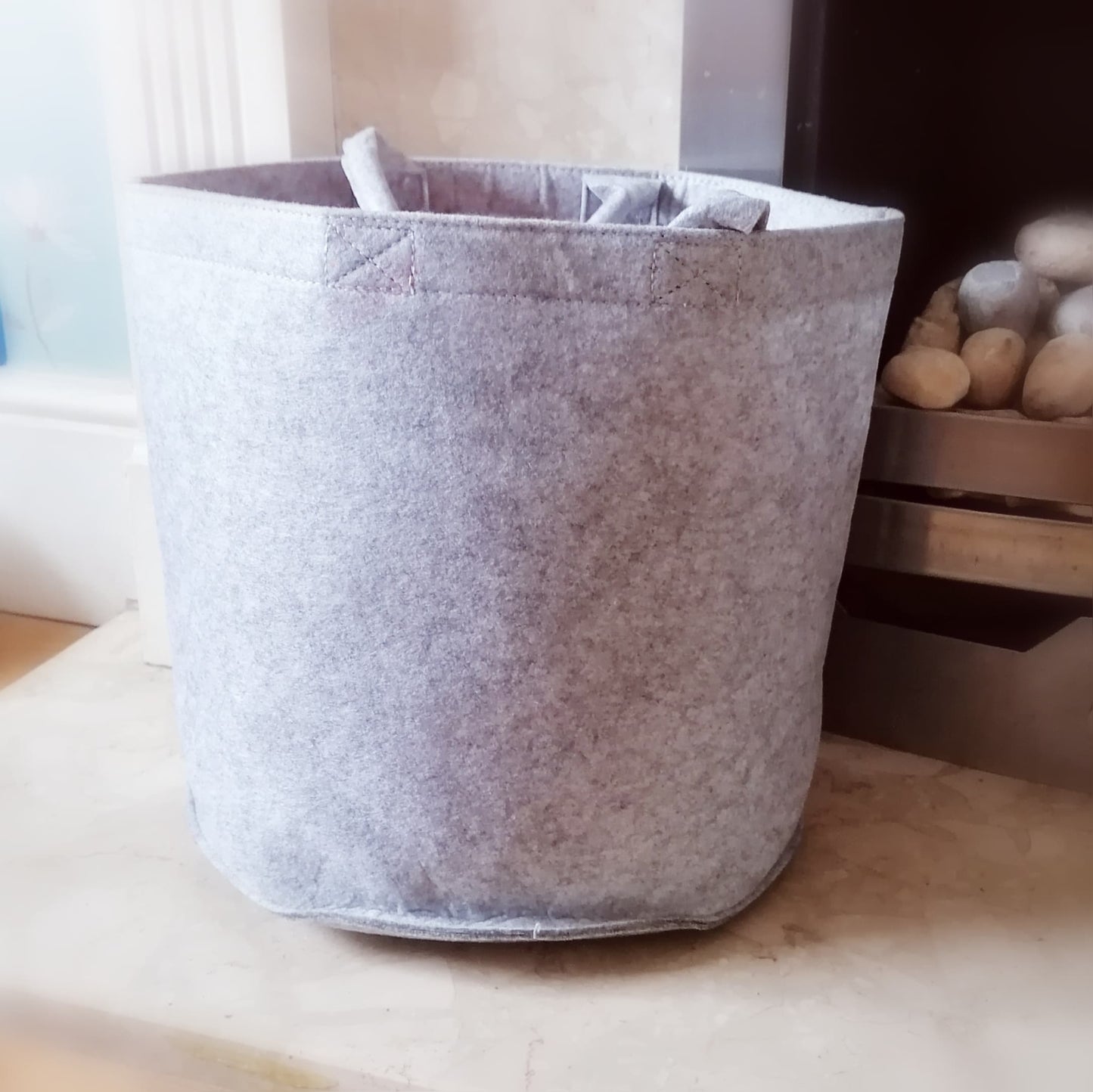 FELT TRUG - KNITTING/CROCHET STORAGE - PERSONALISED