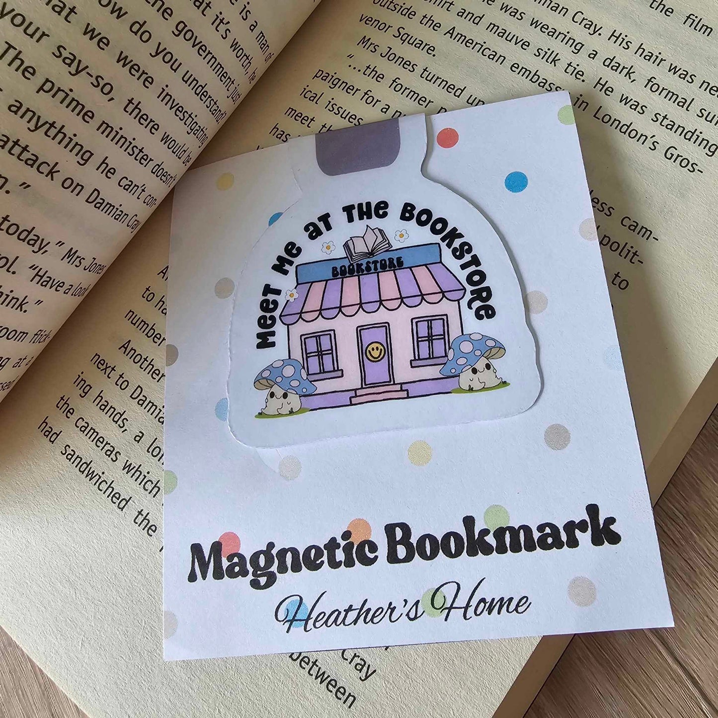 MAGNETIC BOOKMARK - MEET ME AT THE BOOKSTORE