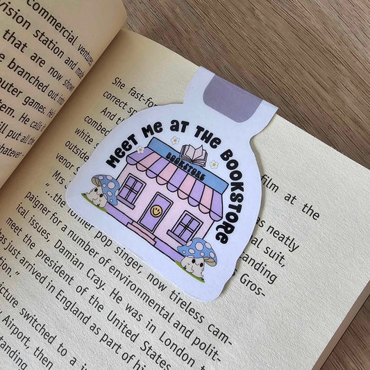 MAGNETIC BOOKMARK - MEET ME AT THE BOOKSTORE