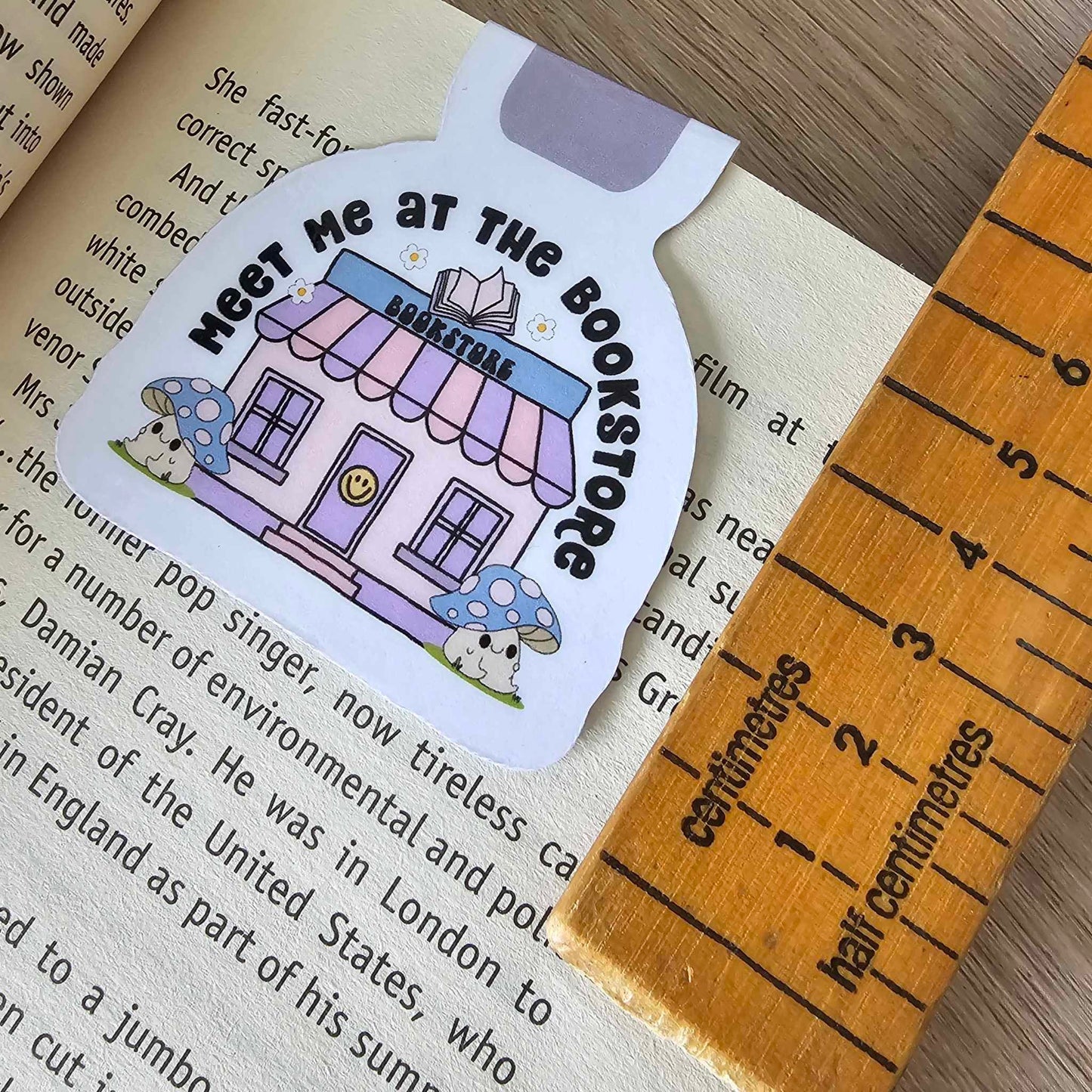 MAGNETIC BOOKMARK - MEET ME AT THE BOOKSTORE