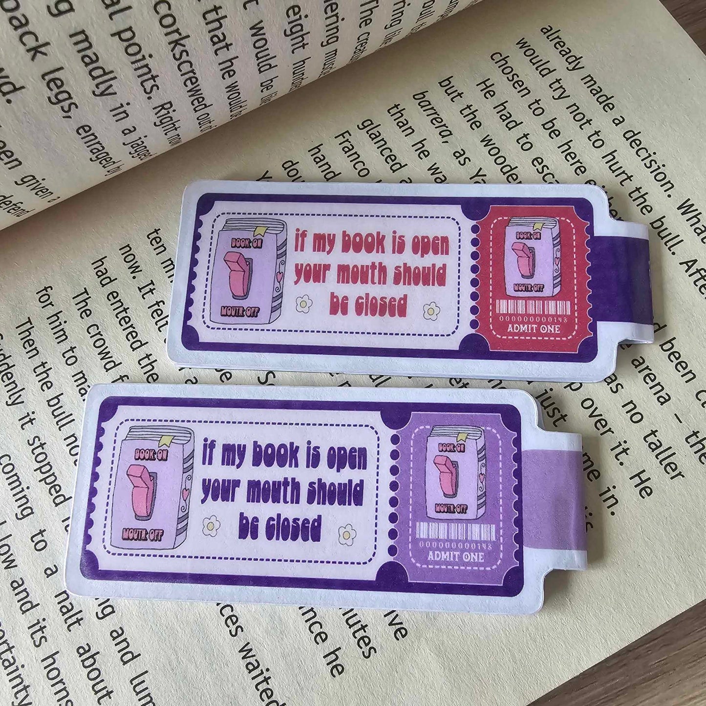 MAGNETIC BOOKMARK - IF MY BOOK IS OPEN