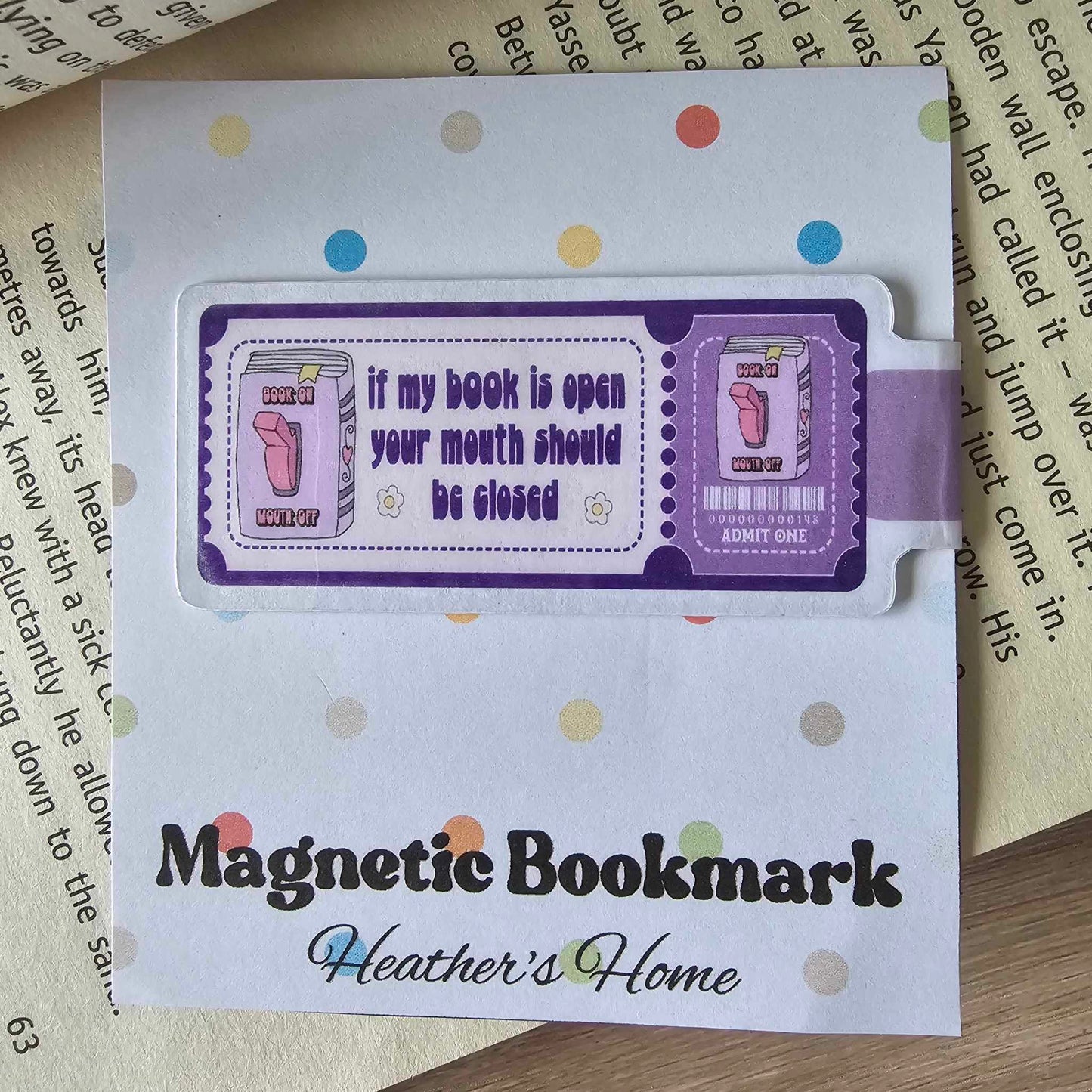 MAGNETIC BOOKMARK - IF MY BOOK IS OPEN