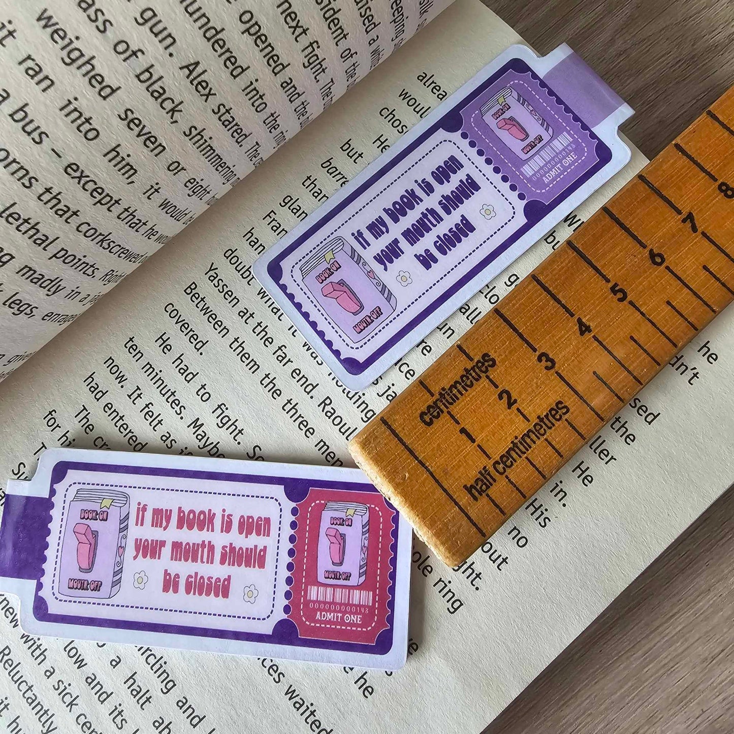 MAGNETIC BOOKMARK - IF MY BOOK IS OPEN