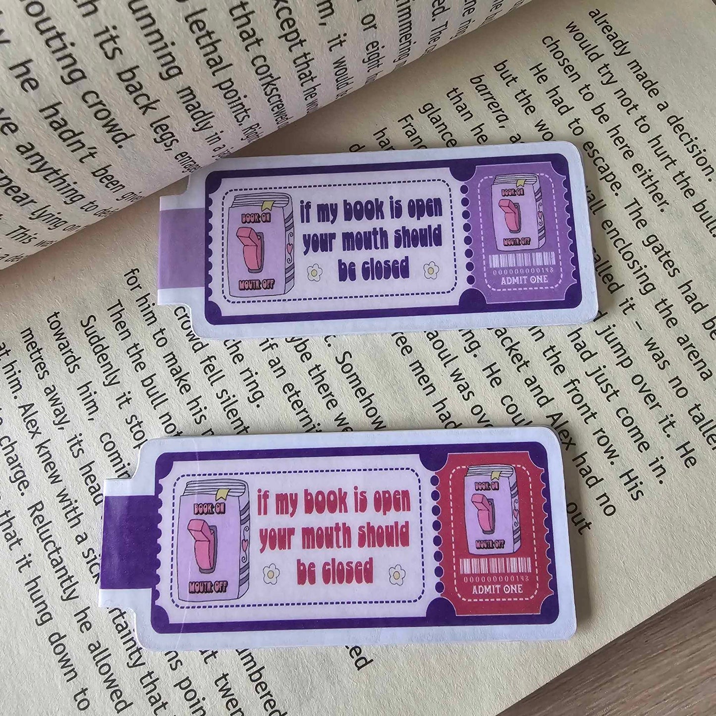 MAGNETIC BOOKMARK - IF MY BOOK IS OPEN