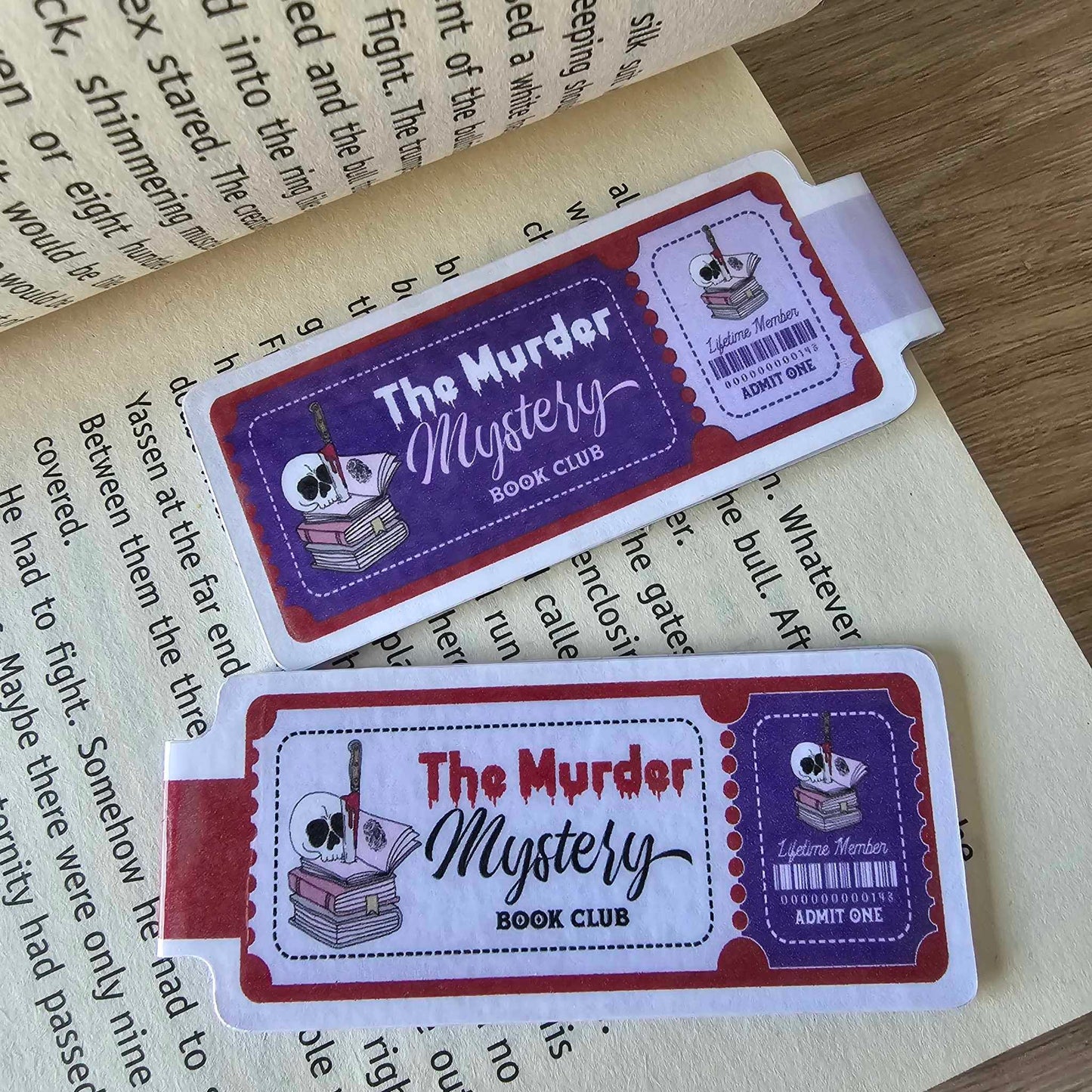 MAGNETIC BOOKMARK - MURDER MYSTERY BOOKCLUB